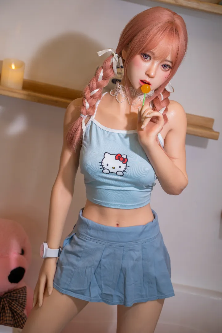 148cm (4ft10) คัพ B น้ำหนักเบา ซิลิโคน ตุ๊กตายาง Mia, ROS หัว #22